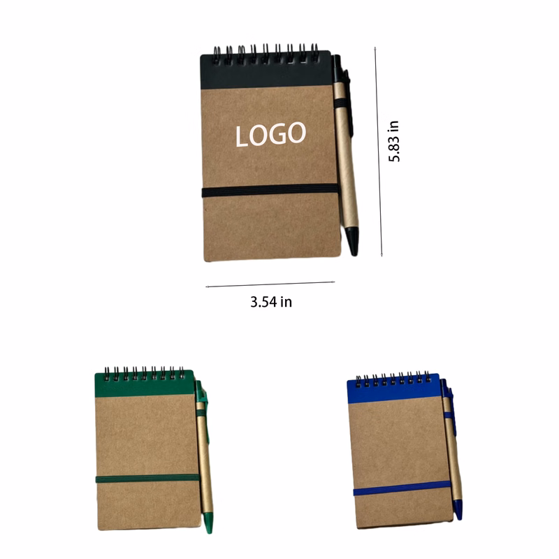 Retro Leather Band Spiral Notebook