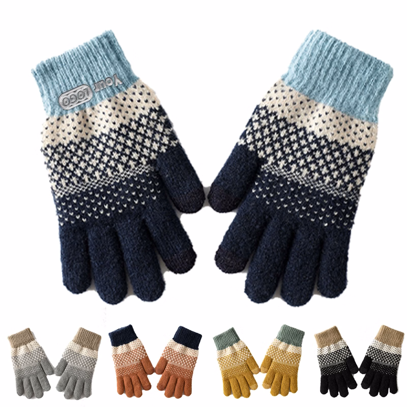 Jacquard Knit Warm Gloves