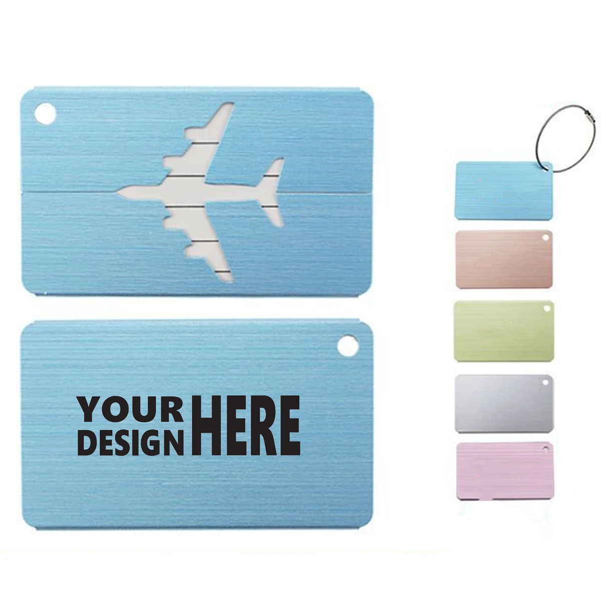 Metal Boarding Pass Luggage Tag 1