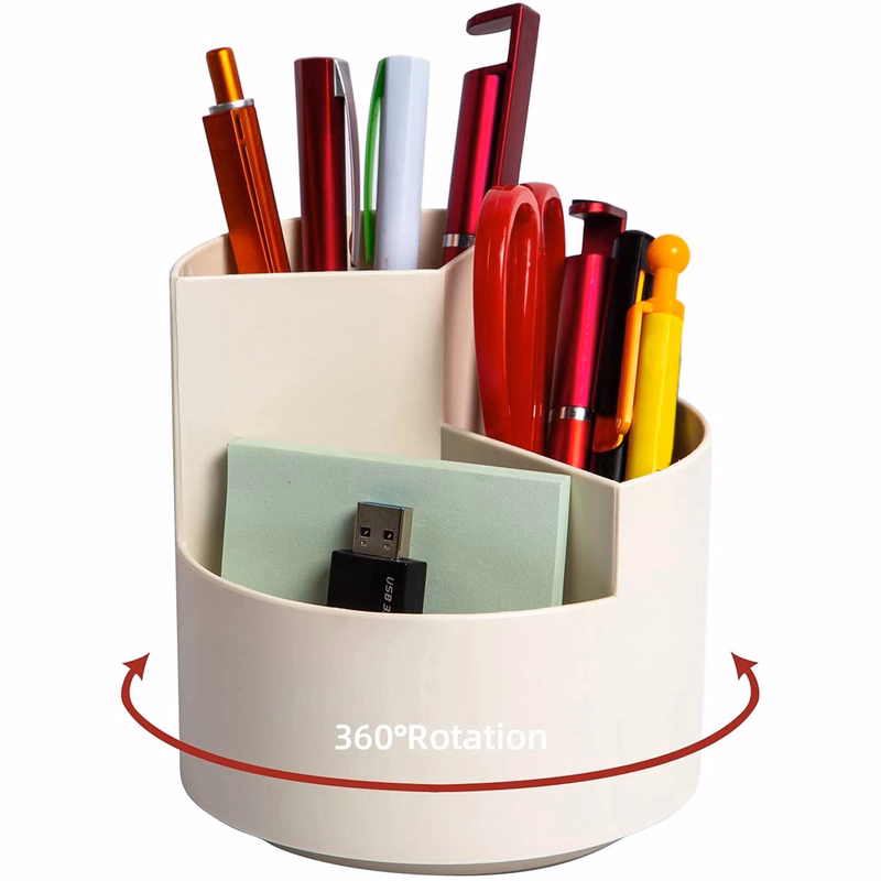 360 degree Rotating 3 Grid Pen Holder MOQ50