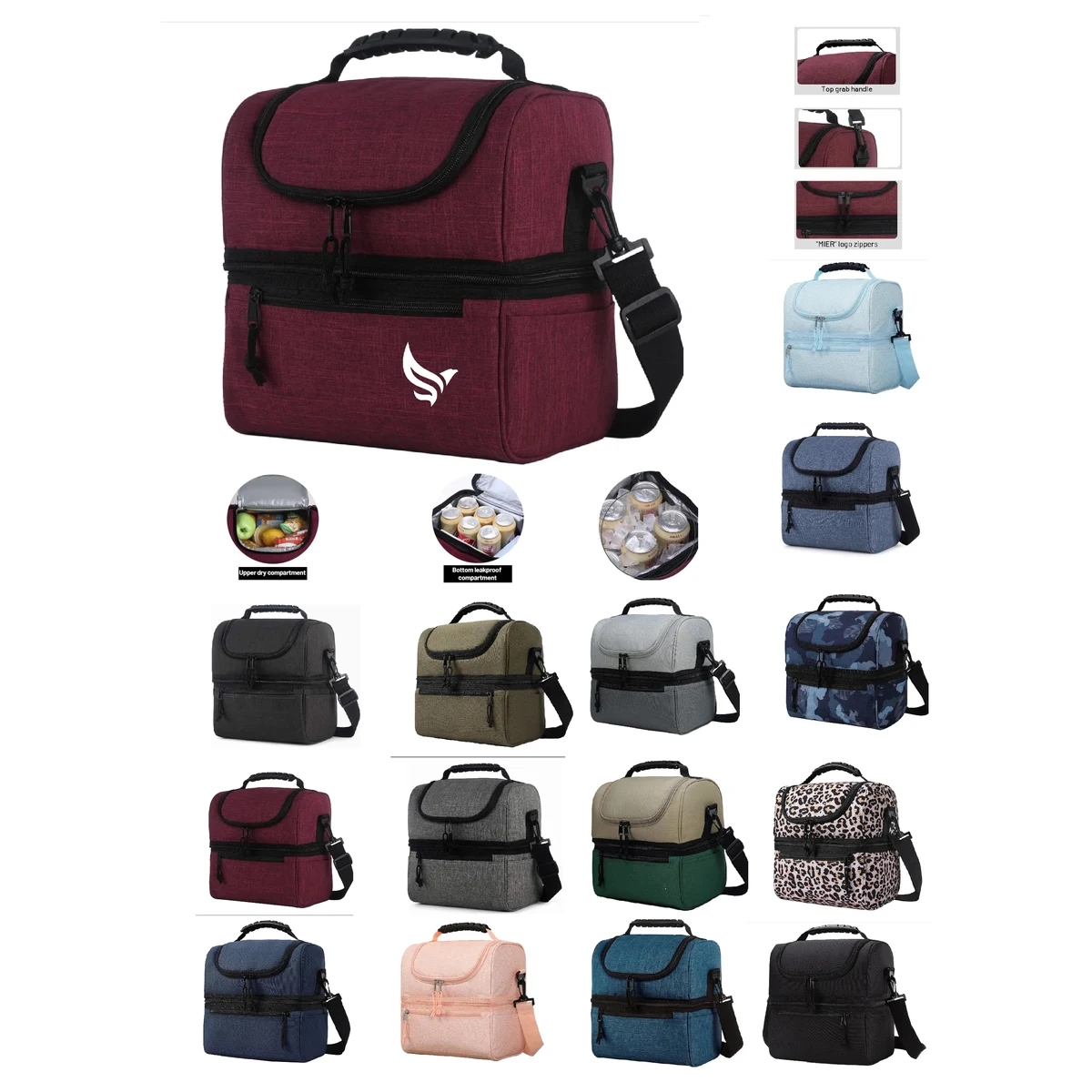 Insulated Lunch Bag with Embroidered Logo 1