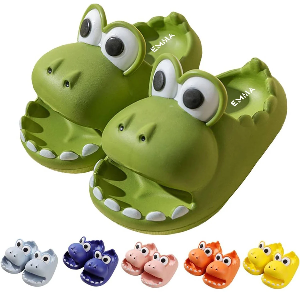 Dinosaur Slippers for Women Men Kids Anti-Slip Bathroom 1
