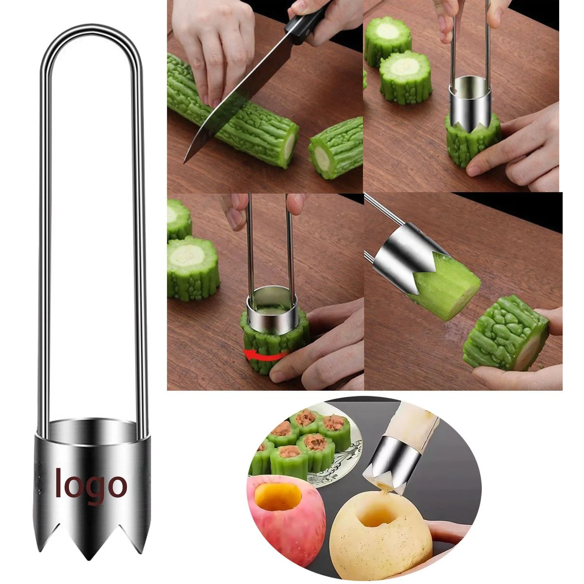 Multifunctional Fruit and Vegetable Core-Removing Tool 1
