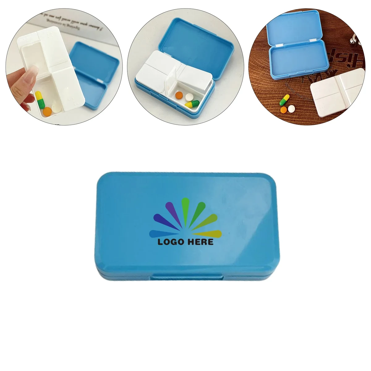 Accessible Braille Weekly Pill Case Box 1