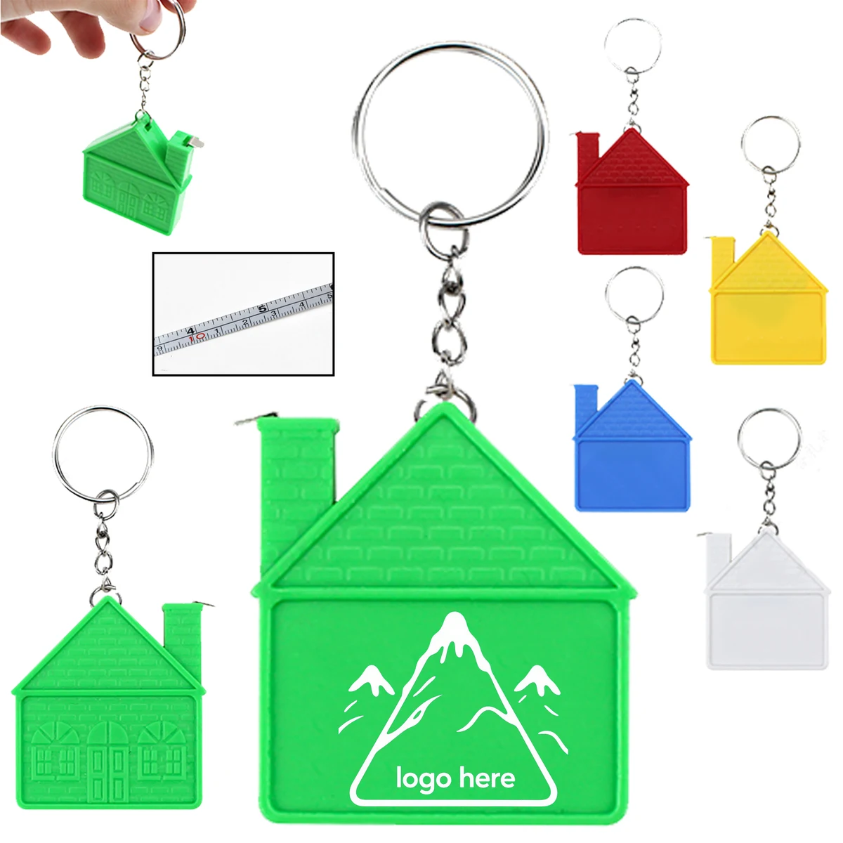 Mini House Tape Measure Keychain 1