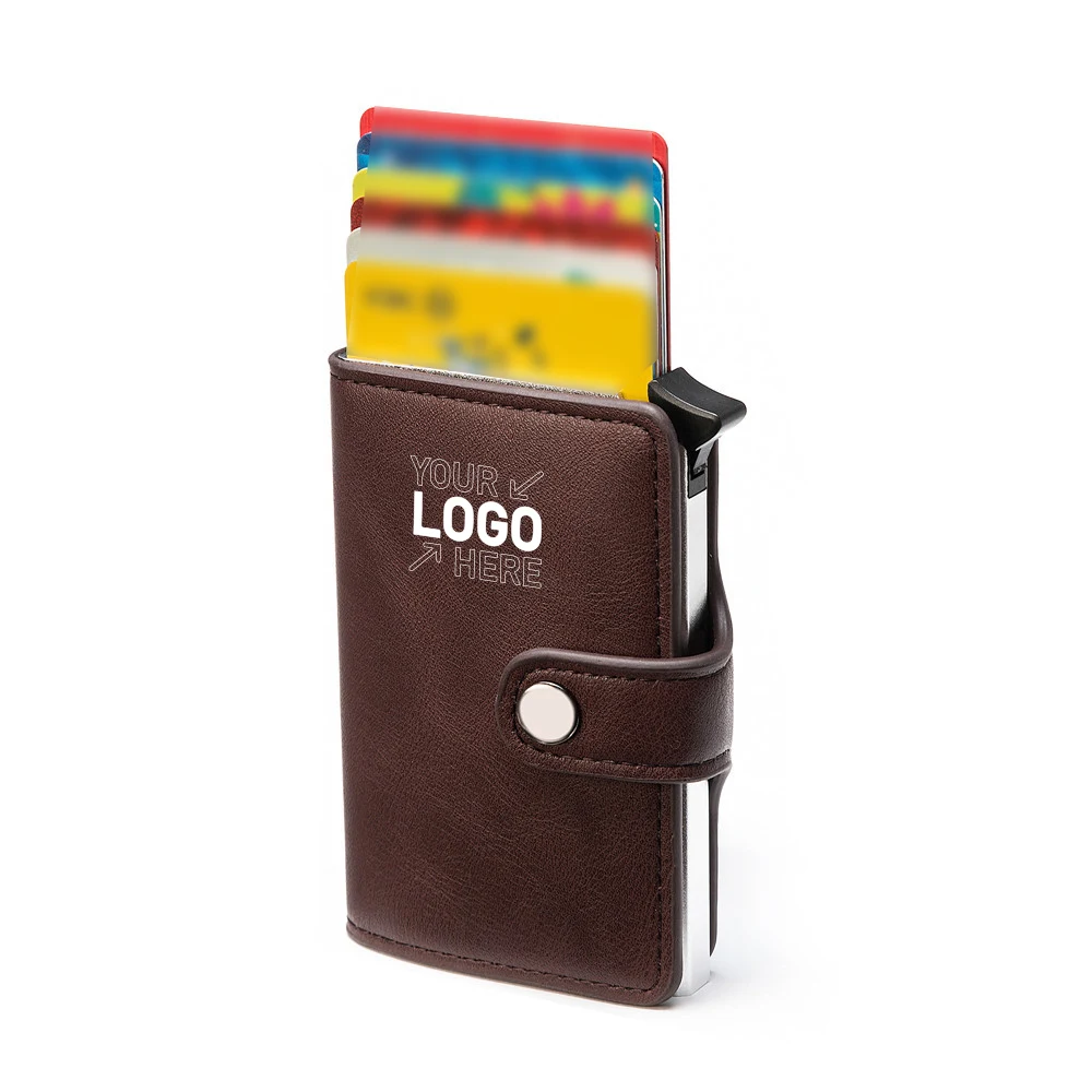 Front Pocket Minimalist Leather Slim Wallet RFID BlockingFro 1