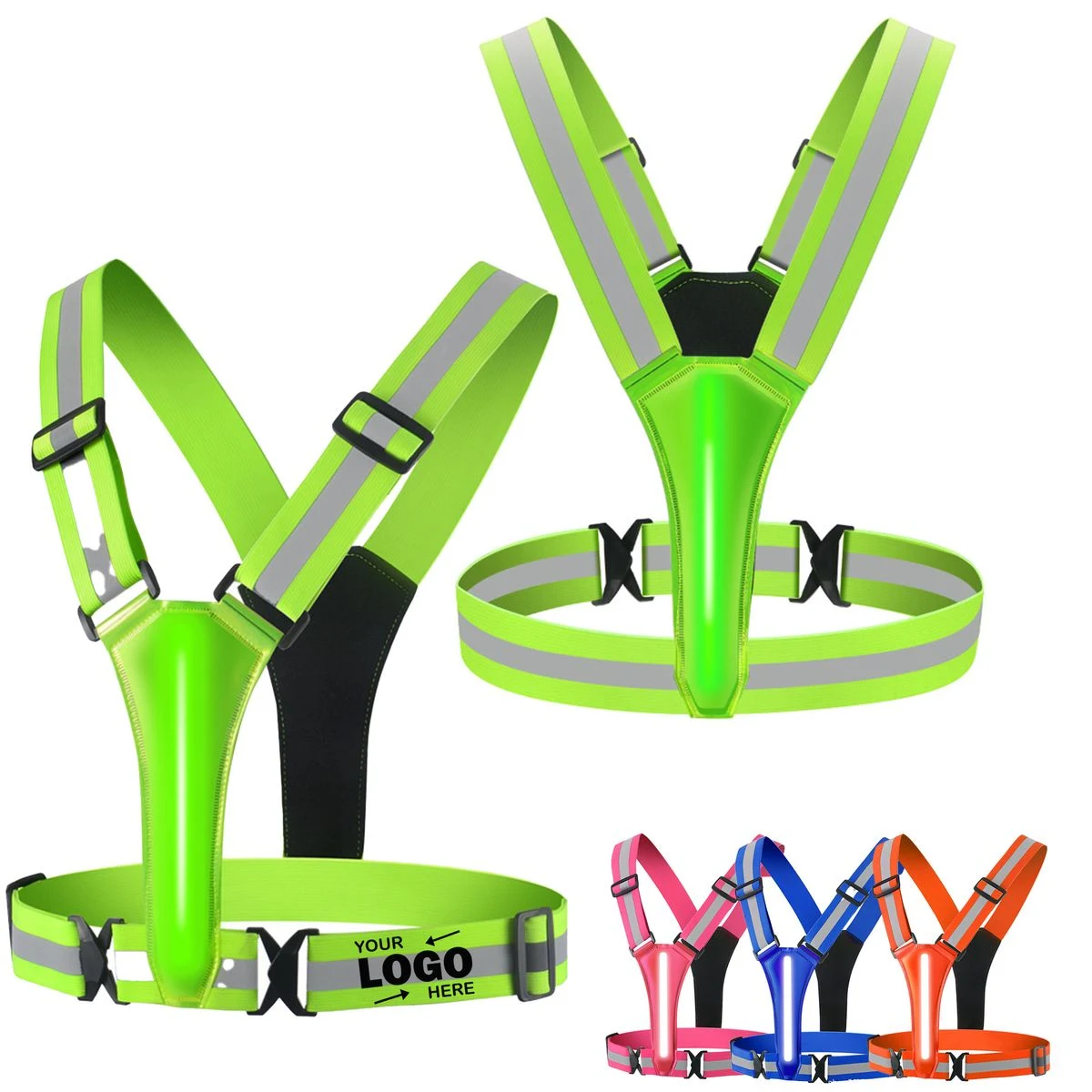 LED Reflective Safe Vest Running Gear 1