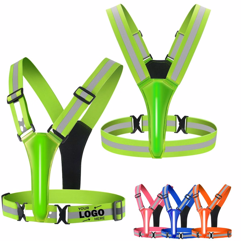 LED Reflective Safe Vest Running Gear