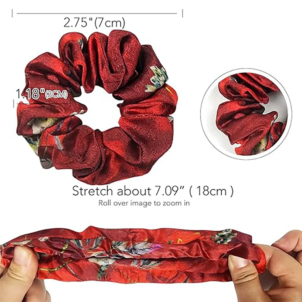 Hair Scrunchies Satin Hair Ties 1