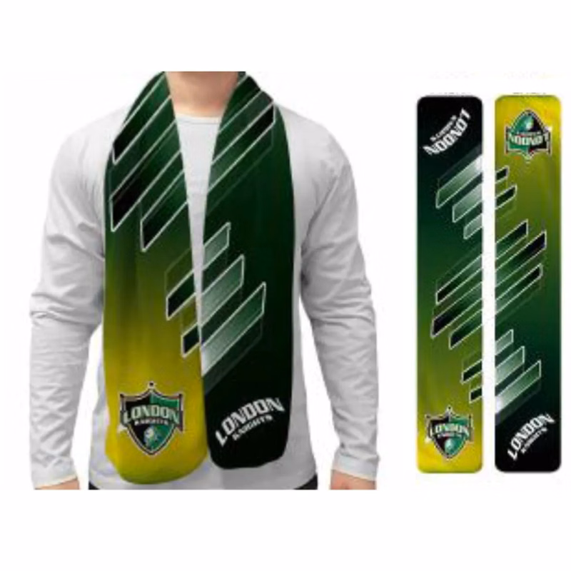 Sublimated Imported Fleece Scarf, 8x60, Font and Back