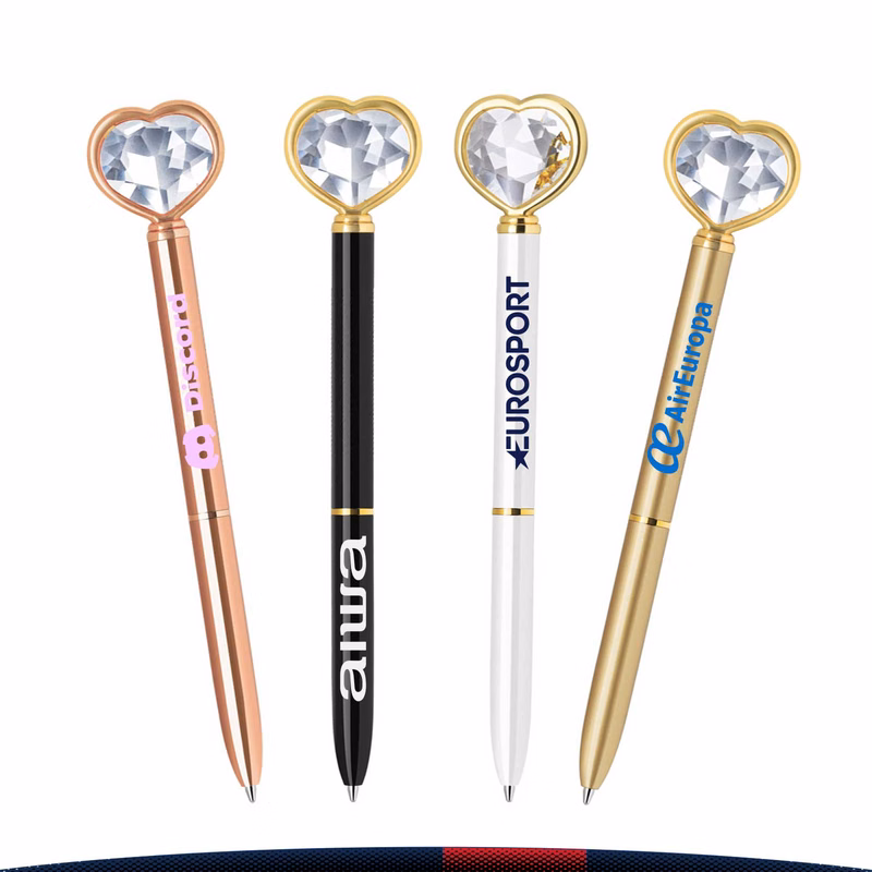 Heart Diamond Metal Pen