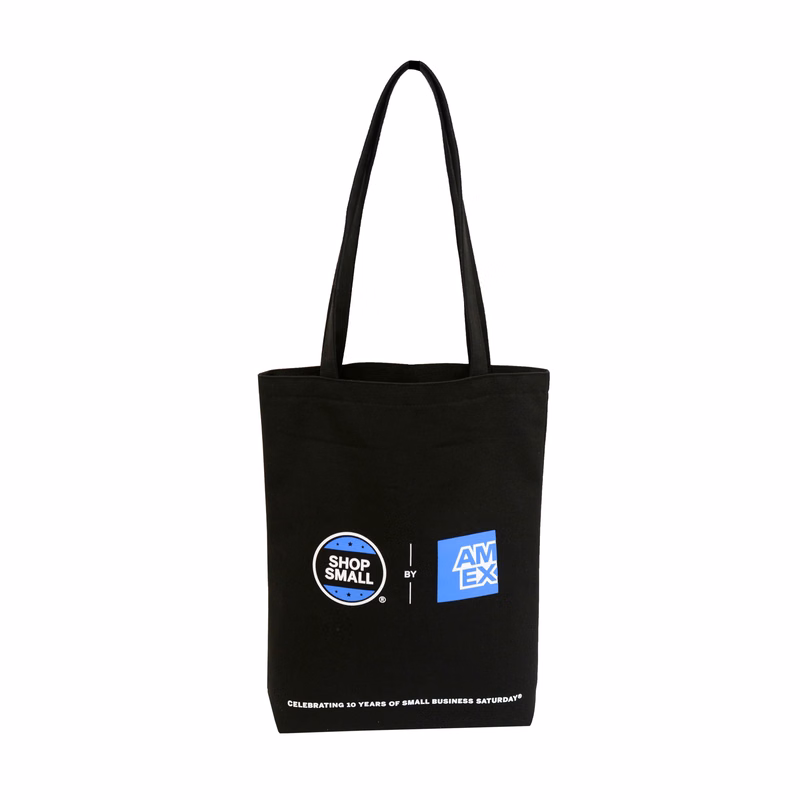 Black Canvas Magazine Tote Bag (14"w x 16"h) IMPORT