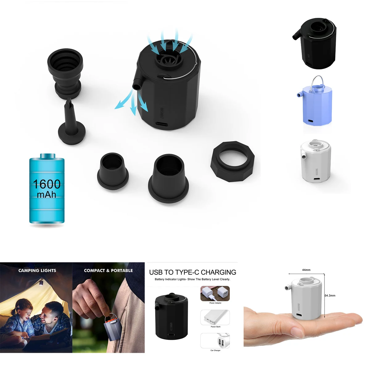 Battery Operated Air Pump for Inflatable 1