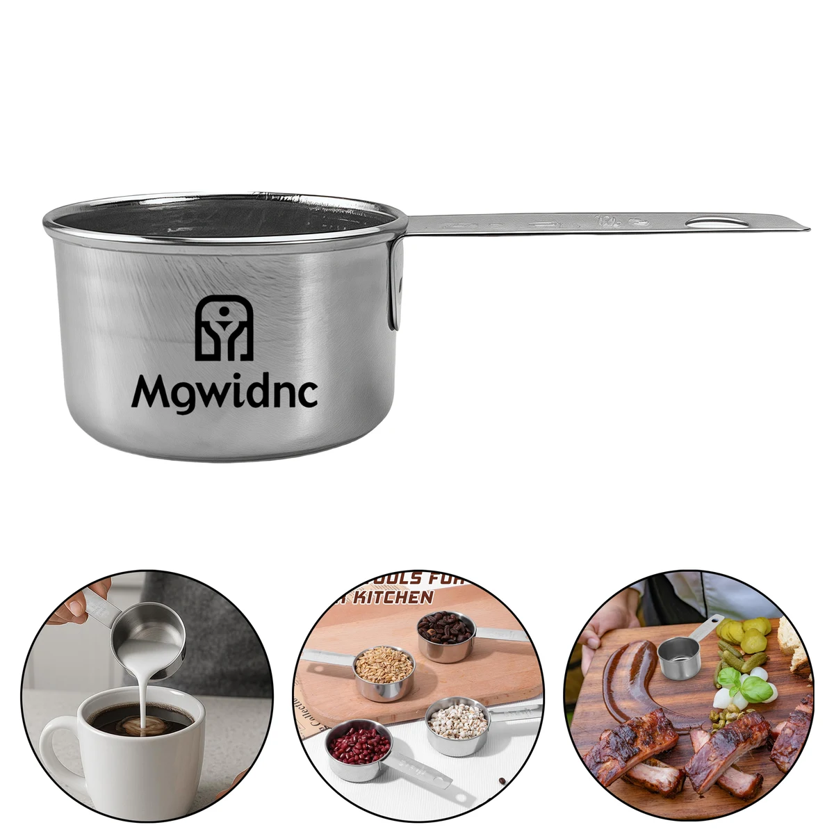 30ml Stainless Steel Sauce Cup with Measurement Marks 1