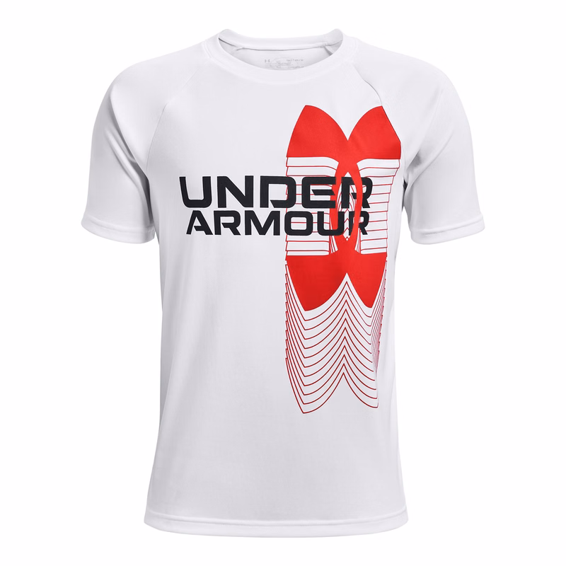 Boys' UA Tech Logo Fade Short Sleeve