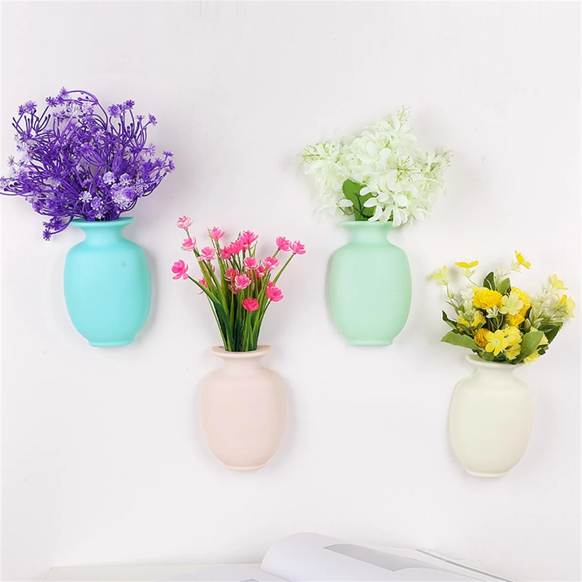 Silicone Wall Hanging Flower Vase 1
