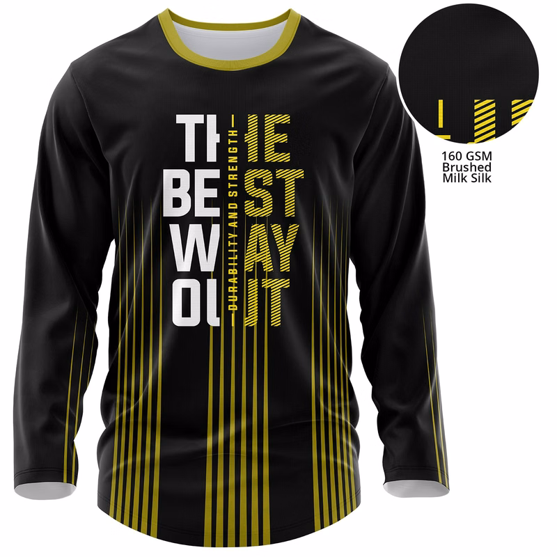 Youth 160 GSM Brushed Milk Silk Sublimation Long Sleeve T-shirt