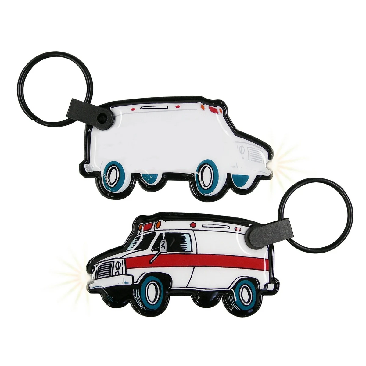 ShapeLights™ Color-A-Shape Key Ring Flashlight (Ambulance) 1