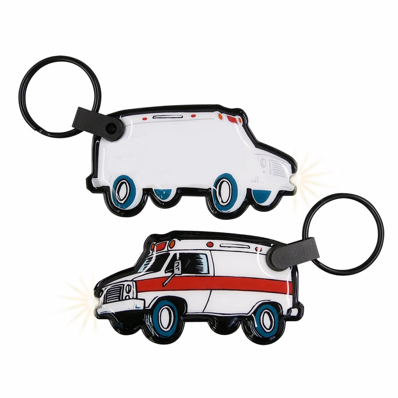 ShapeLights™ Color-A-Shape Key Ring Flashlight (Ambulance)