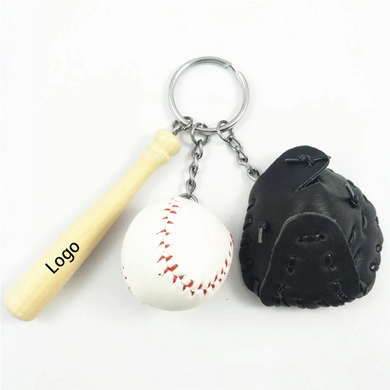 3 in 1 Baseball Metal Keychain 1