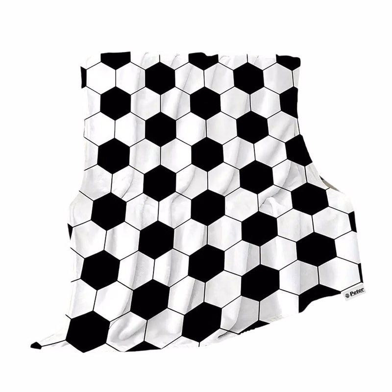 Football Pattern Polyester Blanket