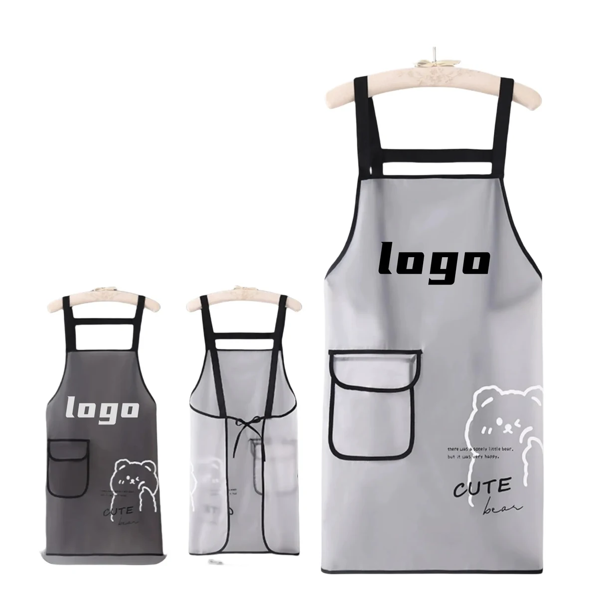 Logo - Printed Apron, Adjustable Straps, Home Cooking 1