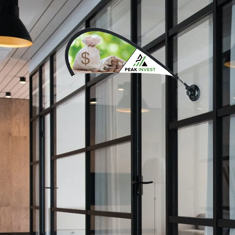 Teardrop Custom Suction Cup Flag 1