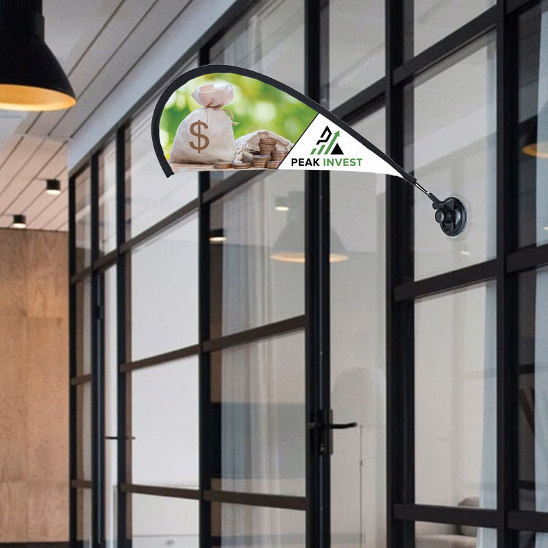 Teardrop Custom Suction Cup Flag