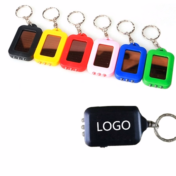 Solar Flashlight With Key Chain