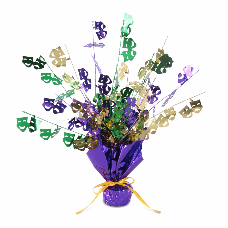 Mardi Gras Gleam 'N Burst Centerpieces