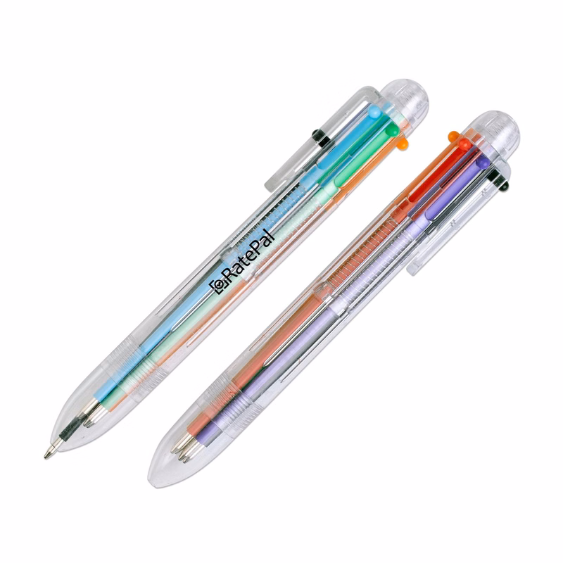 Six Color Pen with Clear Tube