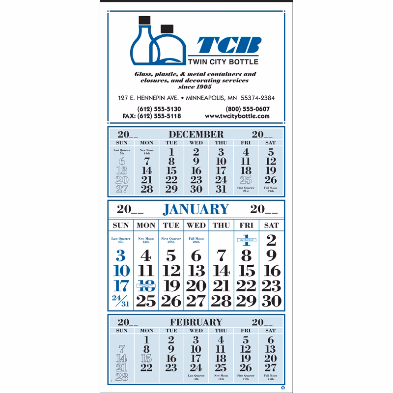 Style 116 12-Sheet Calendar