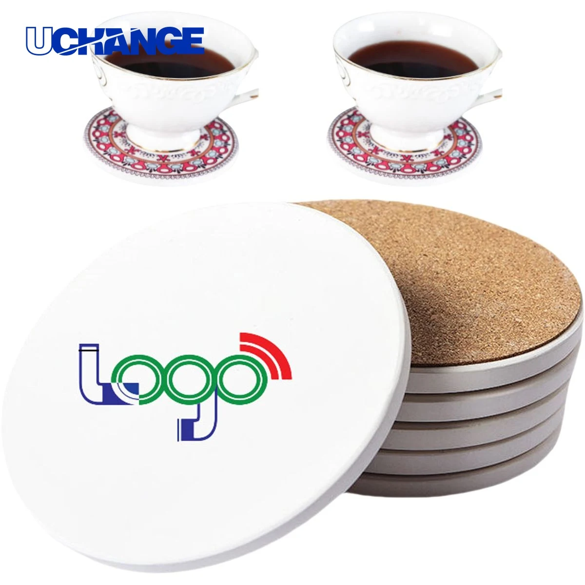 Ceramic Round Stone Coaster 1