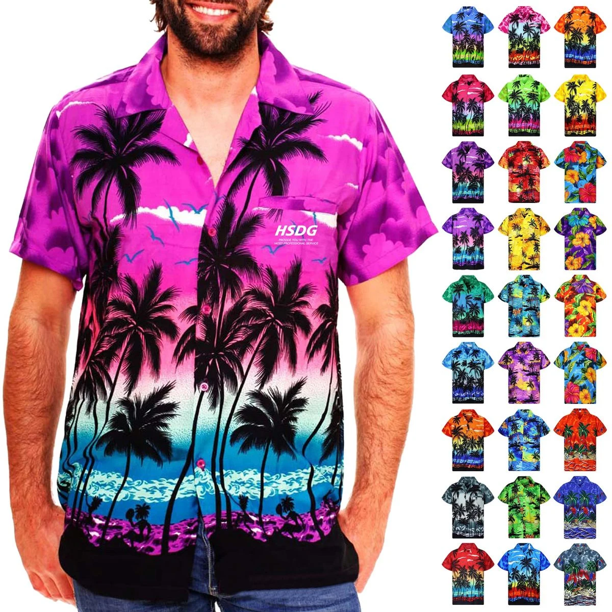 Mens Hawaiian Short Sleeve Shirt 1