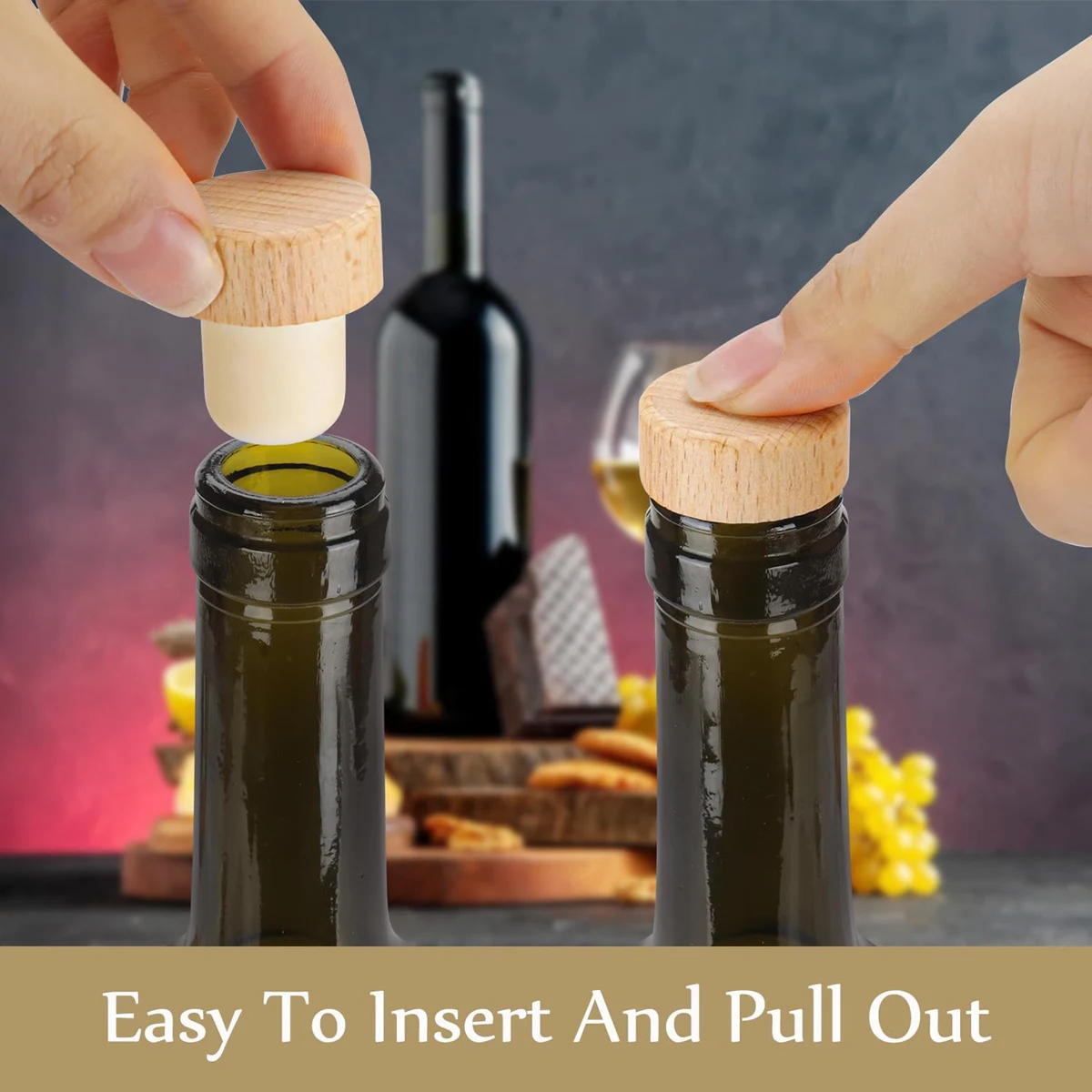 Wine Bottle T-Shape Cork Stoppers 1