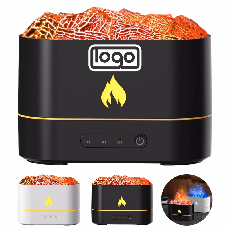 Flame LED Cool Mist Humidifier w/ Aromatherapy Light