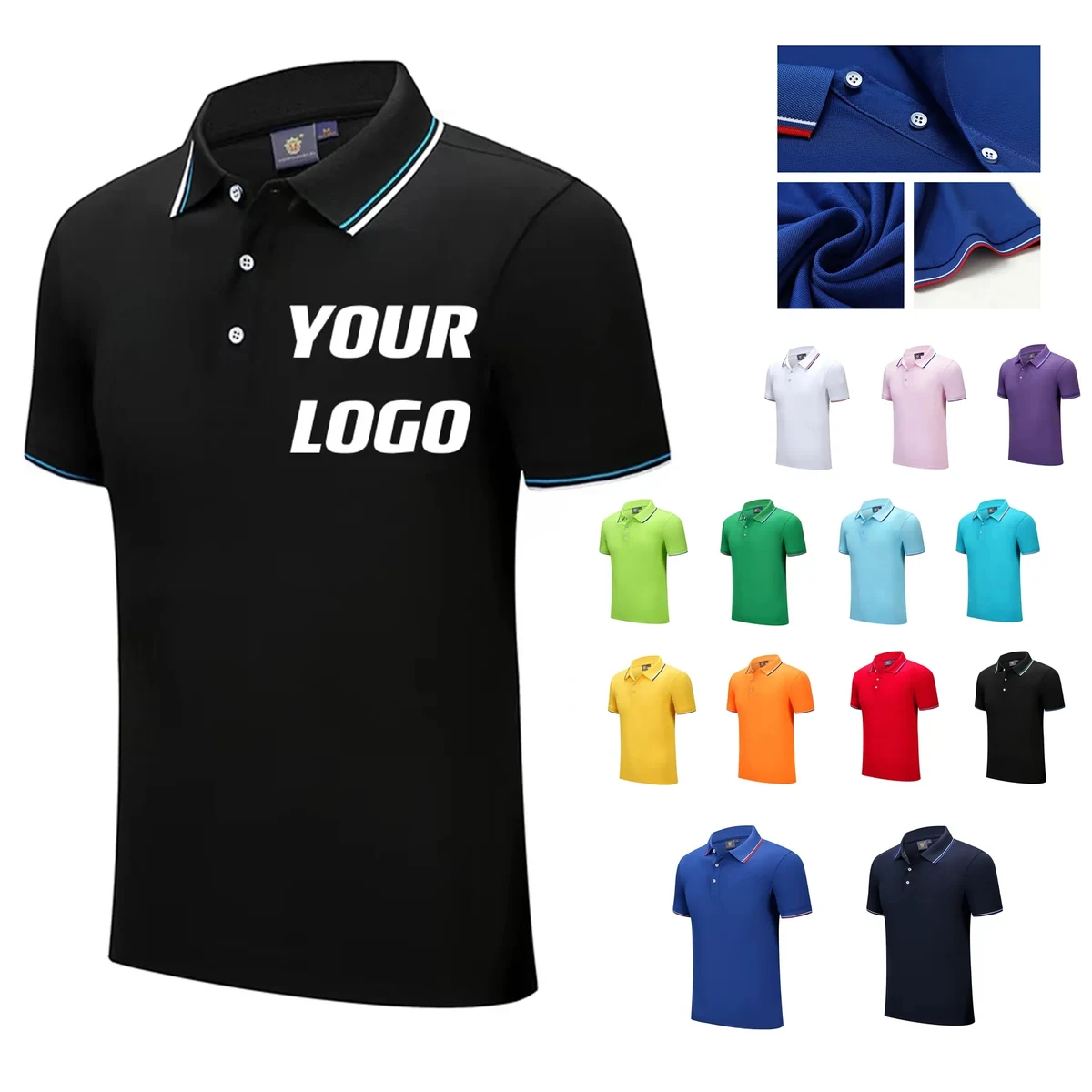Customizable Cotton Polo Shirts 1
