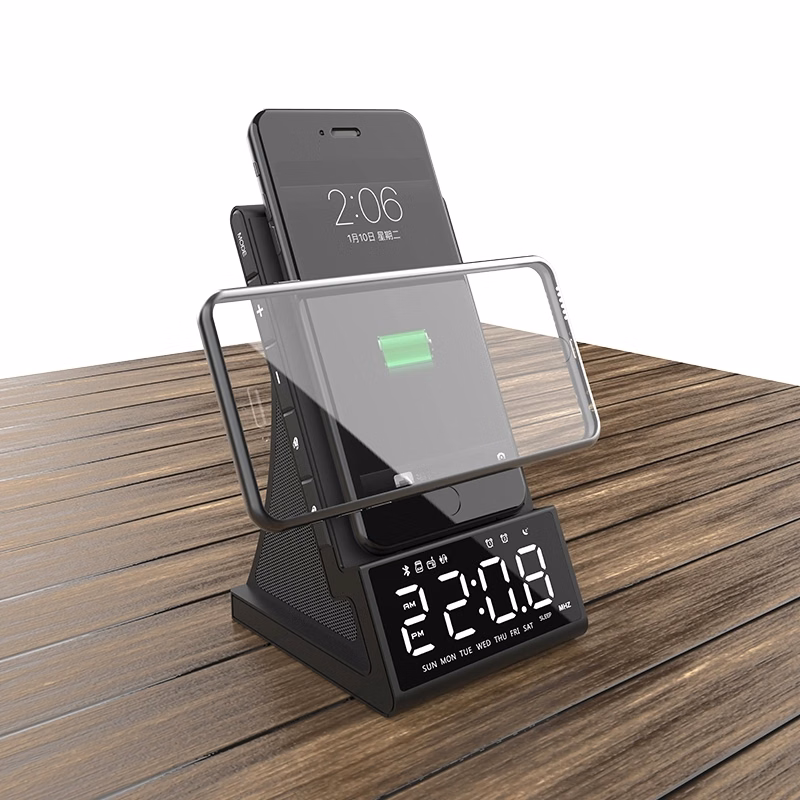 Fast Wireless Charger With Bluetooth Speaker