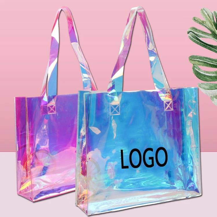 Holographic Tote Bag, custom tote bag with logo imprint 1