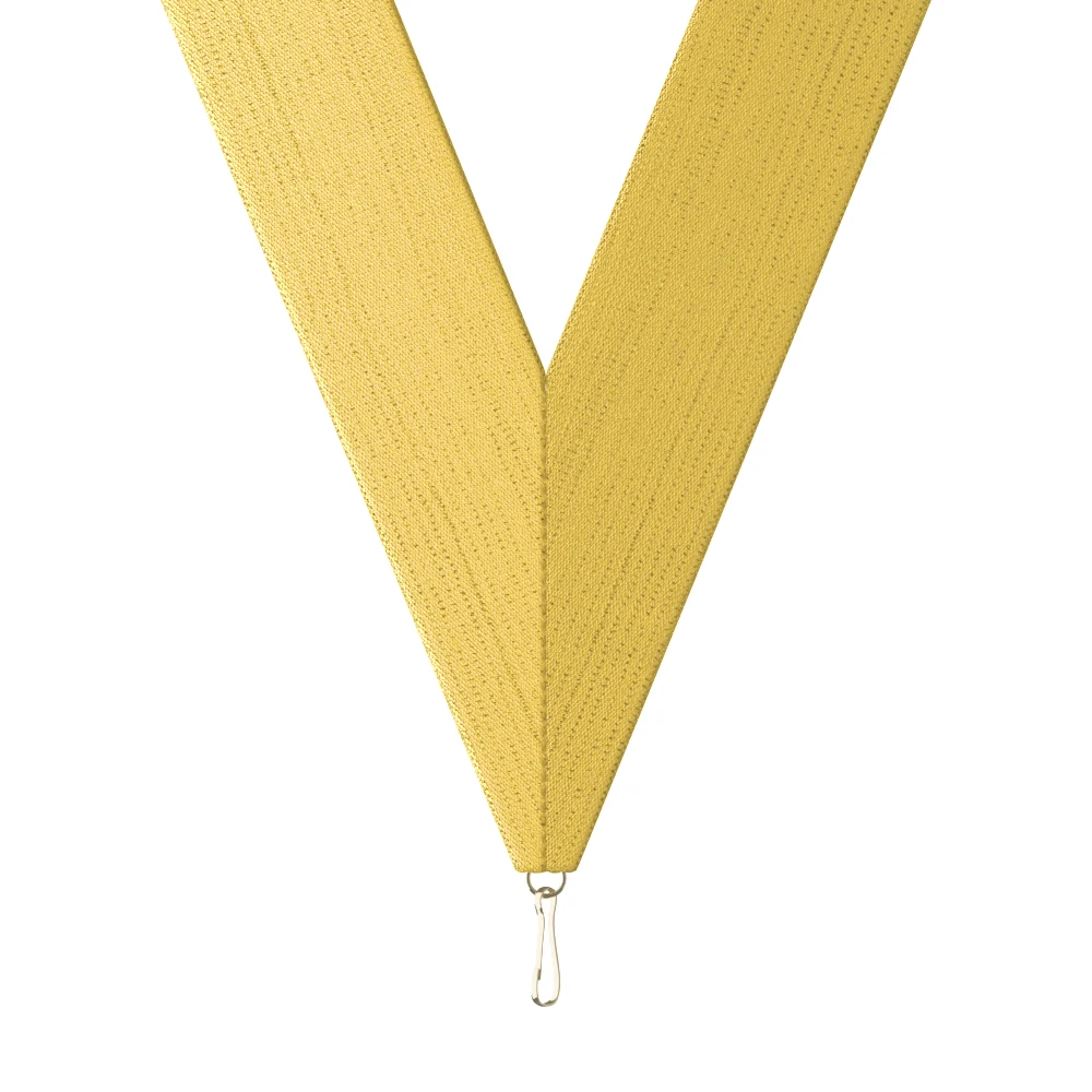 1-1/2" x 34" Metallic Gold Neckband w/ Quick Clip 1