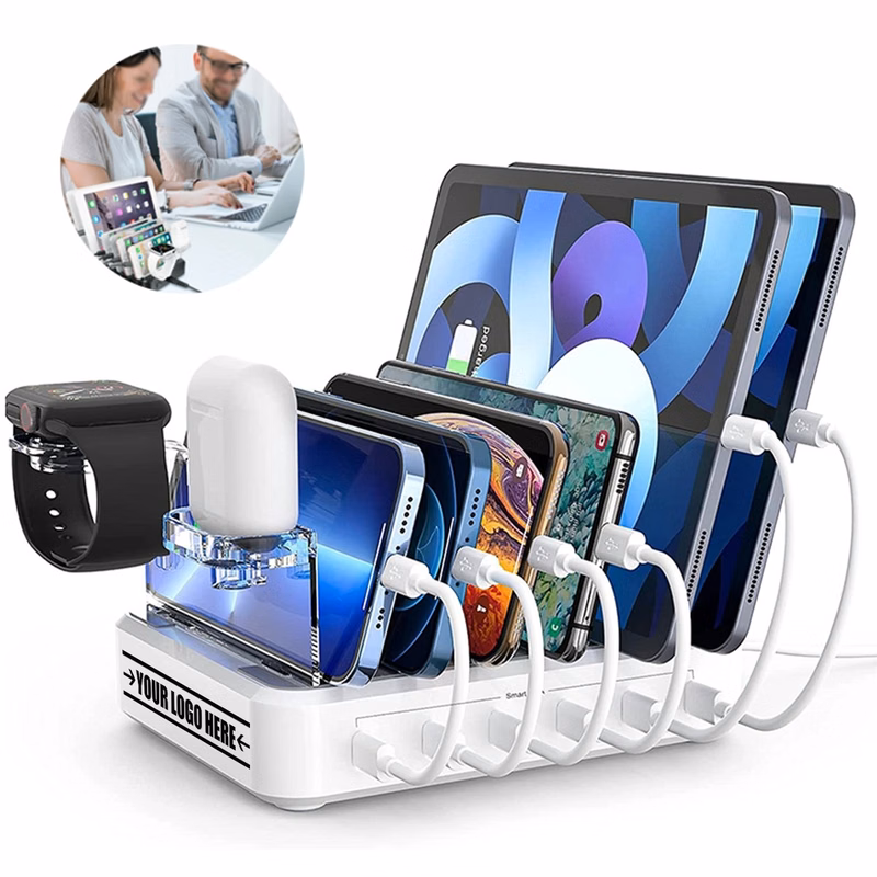 Custom Portable High Quality 6 Port USB Charging Station