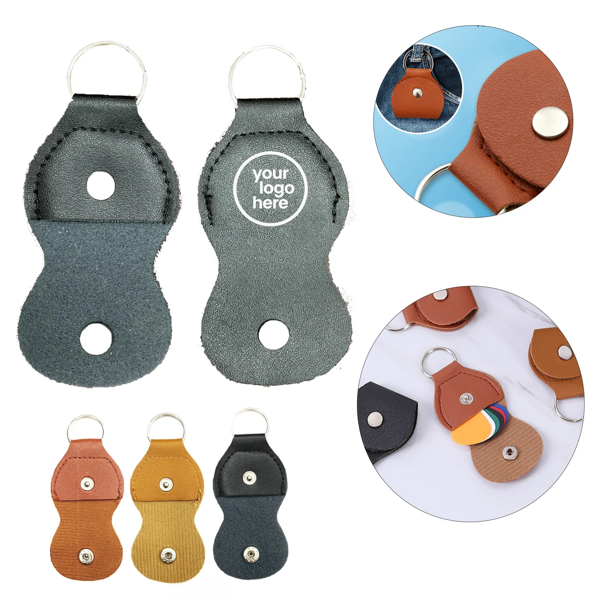 MOQ:20pcs Custom Guitar Pick Pouch 1