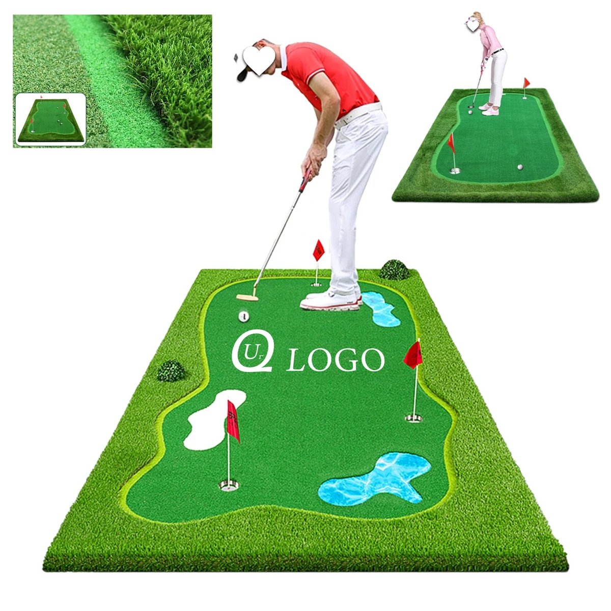0.787 Inch Thick Custom Indoor Putting Green 1
