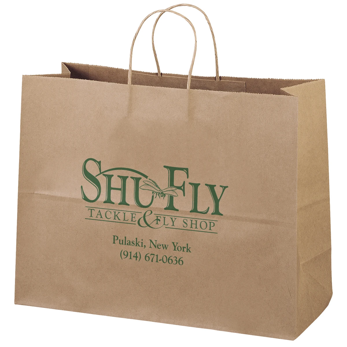 Eco Vogue - Kraft-Brown Shopper - Flexo Ink Print 1