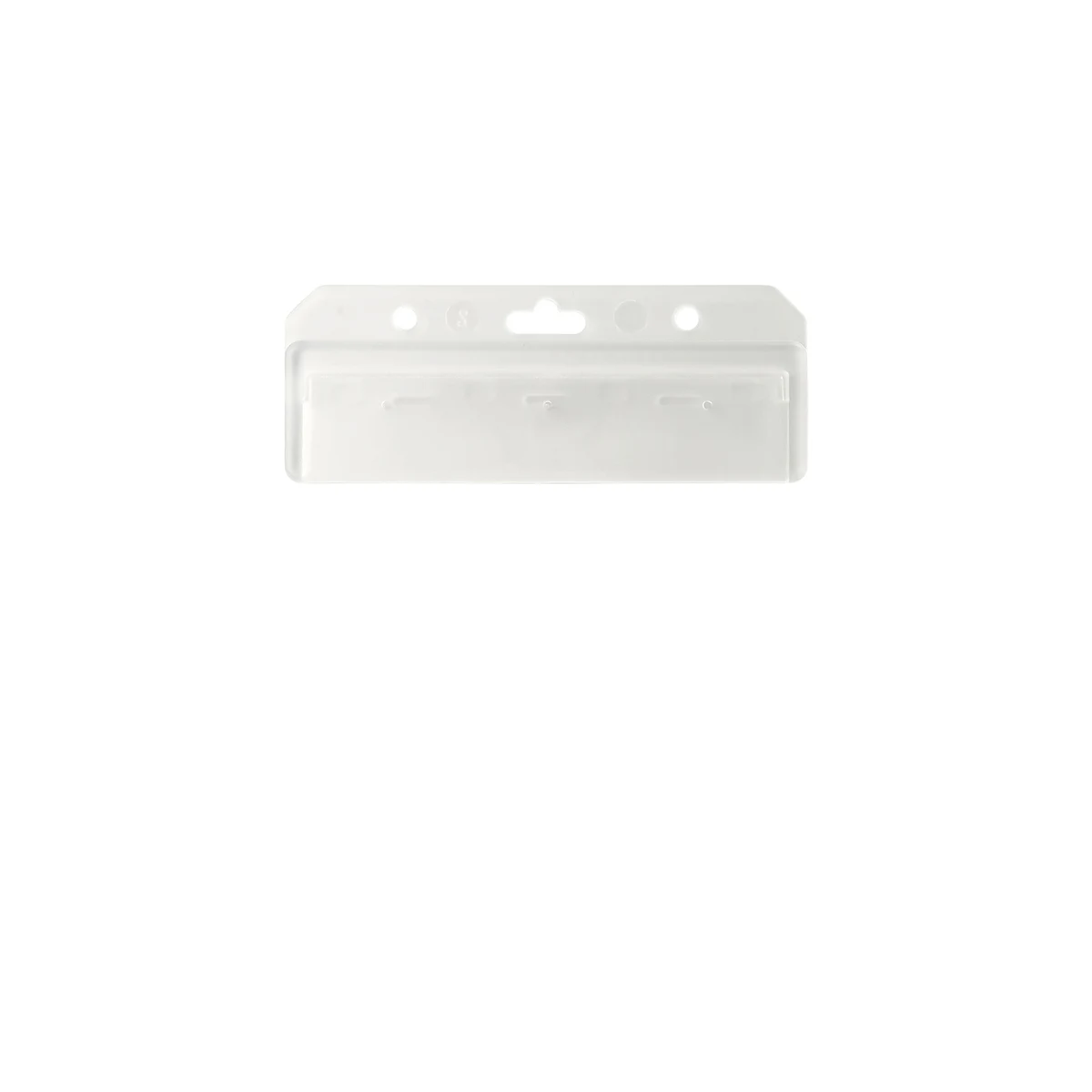 Molded Rigid Plastic Magnetic Strip Card Holder 1
