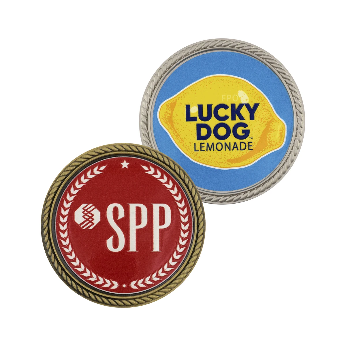 1.75" Speed Challenge Coin Rope Border w/ 3D Texture Print 1