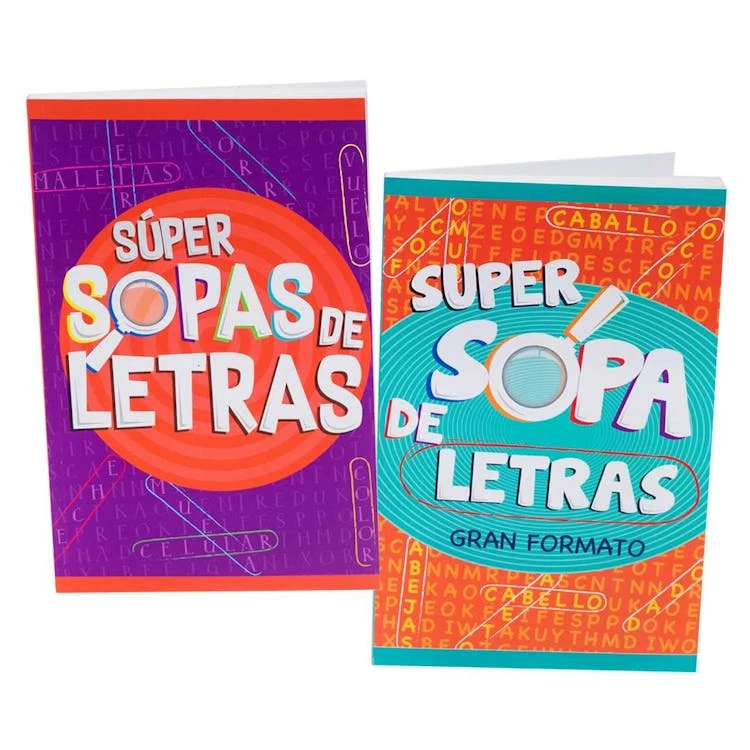 Spanish Puzzle Books - 128 Pages Two Titles 1