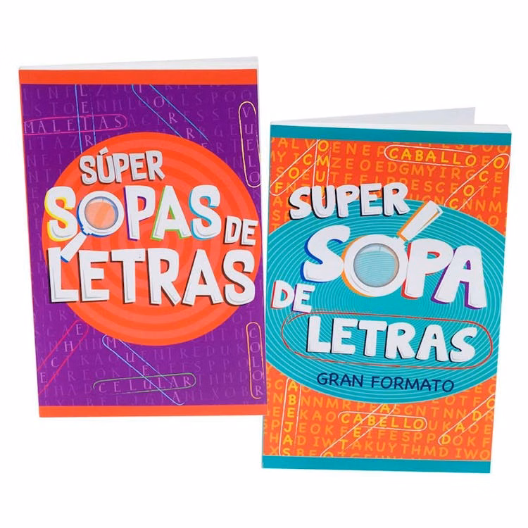 Spanish Puzzle Books - 128 Pages Two Titles