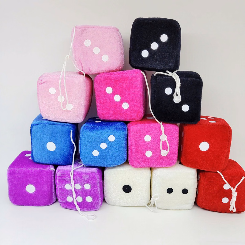 Fuzzy Plush Dice