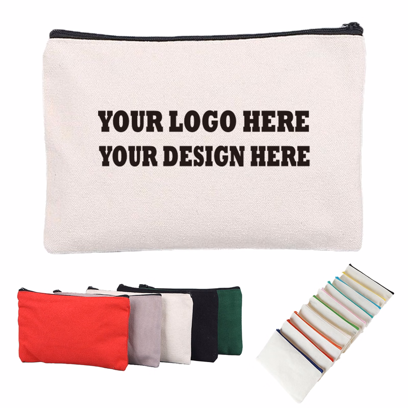 Canvas Zipper Pouch For Pens